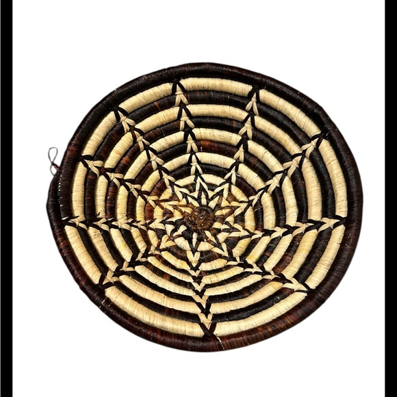 Other - Handwoven Tribal Boho African Sisal Basket Wall Art/Fruit Bowl